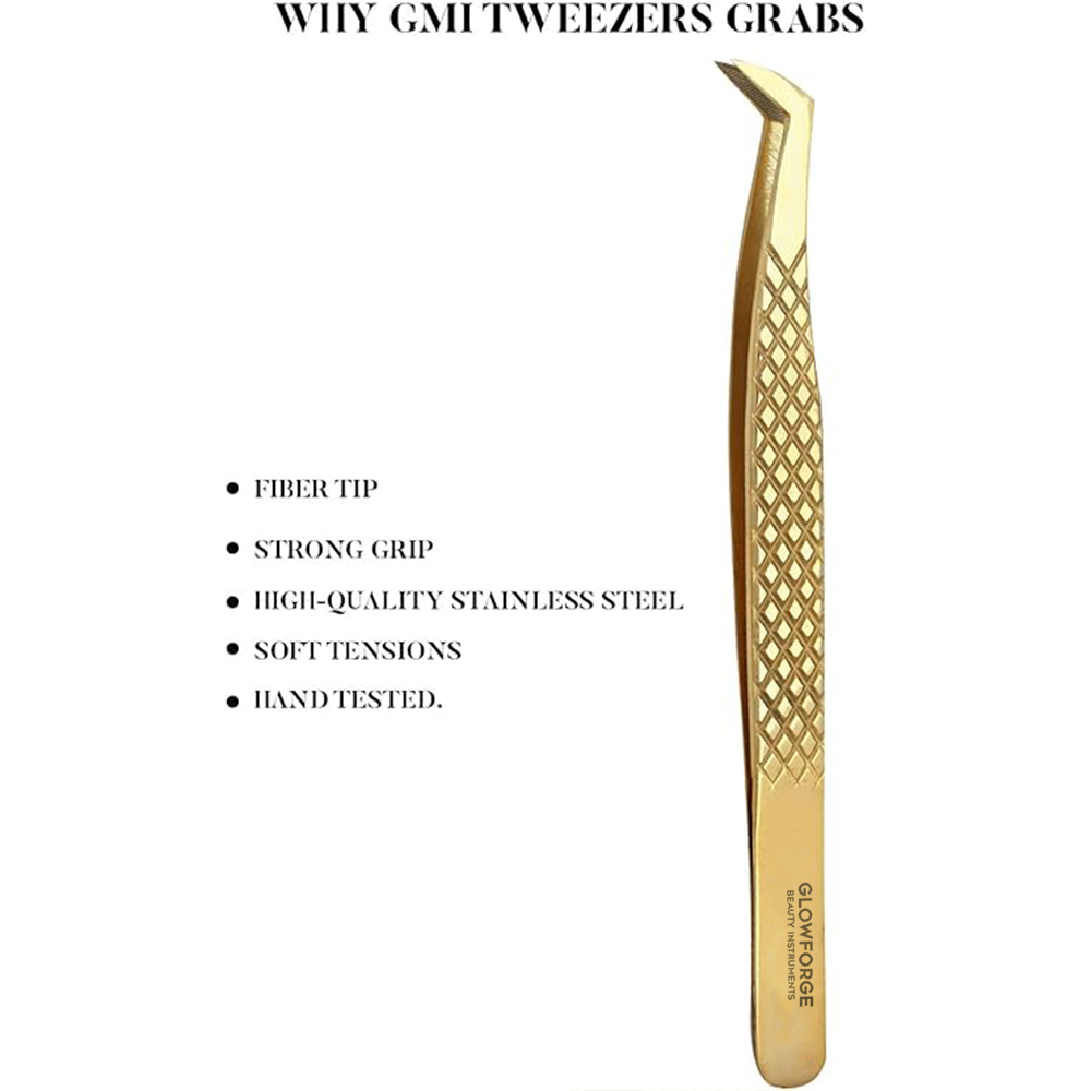 Fiber Tip Lash Tweezer For Eyelash Extension Tweezers Professional